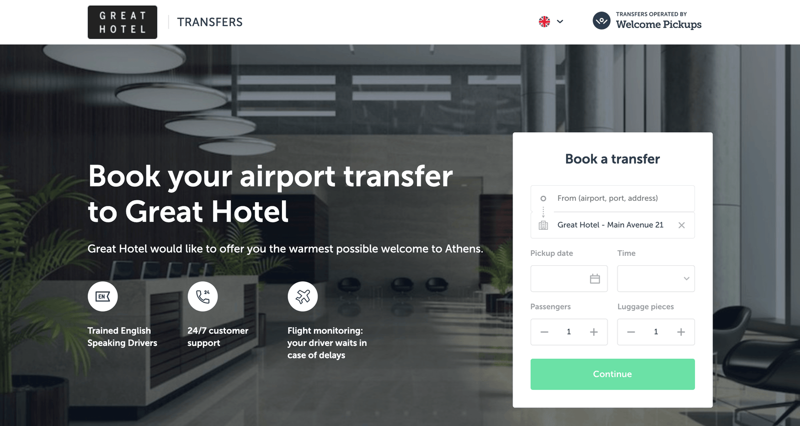 Luxury Hotel Guest Pickups